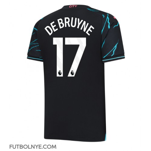 Camiseta Manchester City Kevin De Bruyne #17 Tercera Equipación 2023-24 manga corta